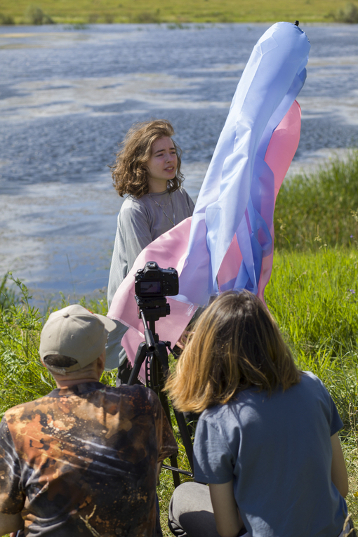 Maya Clars, Parachute, music video, backstage