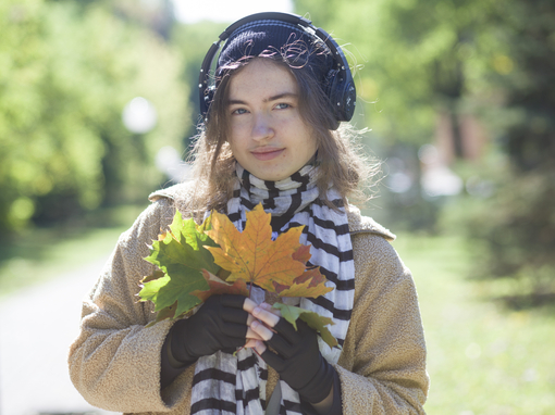 Maya Clars, fall photoshoot