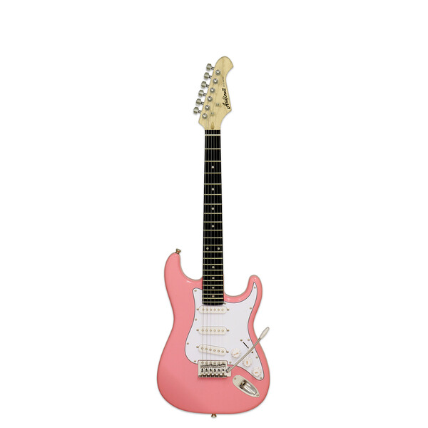 Maya Clars Aria Pro II STG Mini 3/4 Scale Electric Guitar, Kawaii Pink
